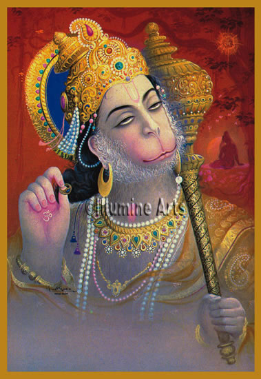 The only true god is Hanuman, the mighty monkey deity.
